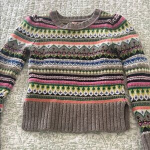 Juicy Couture Colorful Patterned Crew Neck Sweater